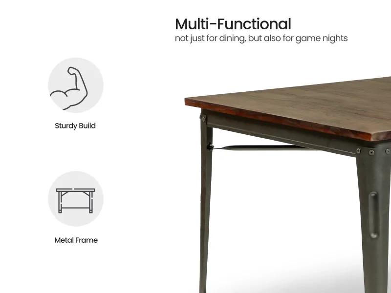 Orchid 6 Seater Dining Table with Chair in Peach
